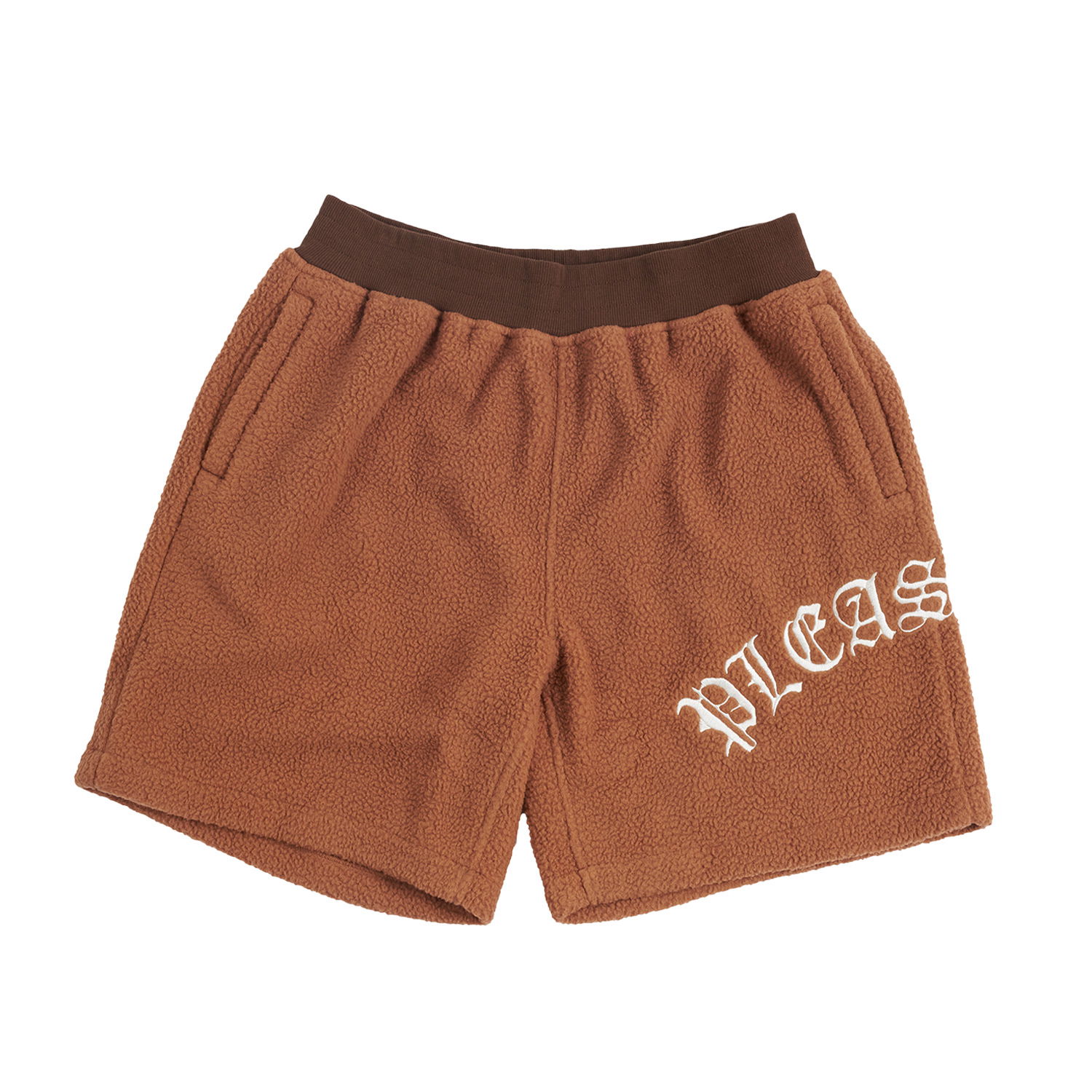 Къси панталони Pleasures Mars Sherpa Shorts Кафяво | P23SP043-BROWN, 0