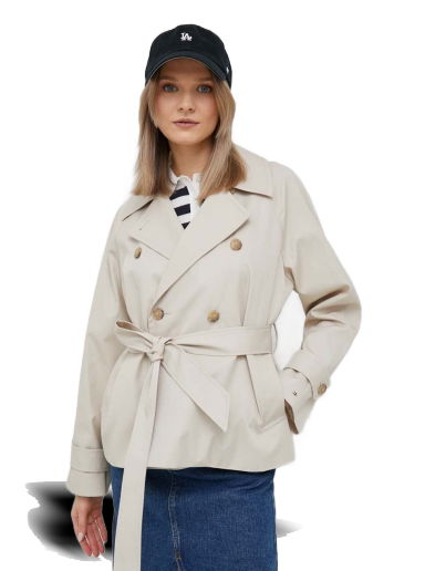 Тренчкот Tommy Hilfiger Belted Double Breasted Peacoat Бежово | WW0WW38430.PPYX