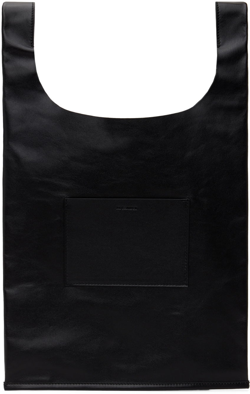 Голяма пазарска чанта Jil Sander Market Small Tote Bag Черно | J26WC0007 P6514, 0