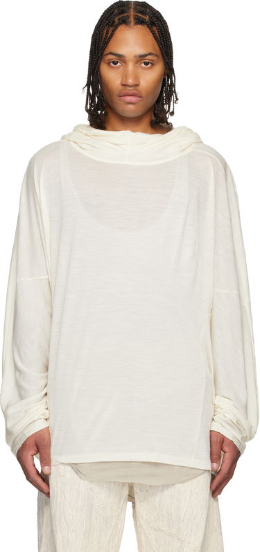 Суитчър Rick Owens Concordians Loose-Fit Cowl Neck Tunic Hoodie Бежово | RR02E1502 JSW, 0