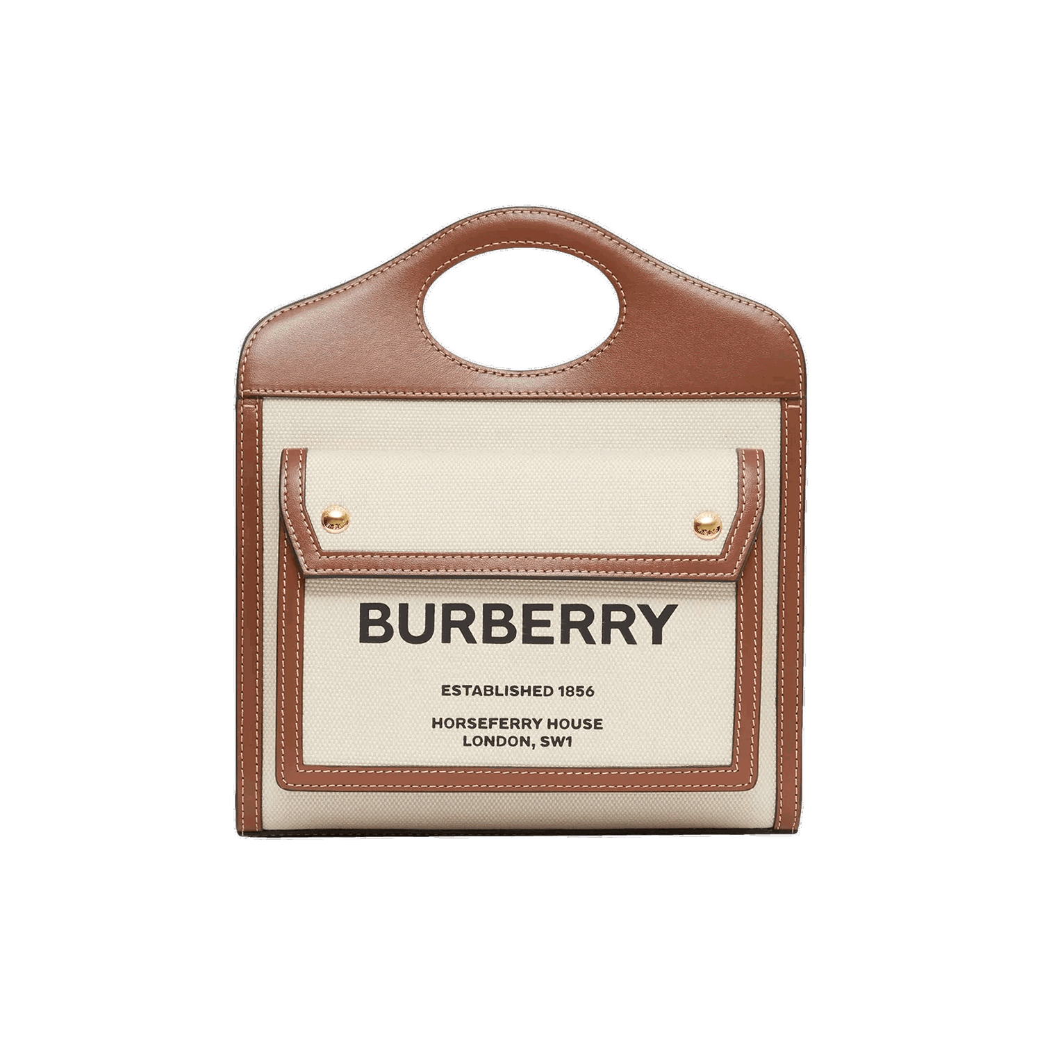 Дамска чанта Burberry Mini Pocket Bag Кафяво | 8039361, 0