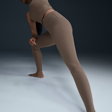 Клинове Nike Zenvy High-Waisted Gentle Support Leggings (Plus Size) Кафяво | DQ6013-233, 1