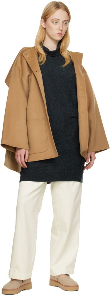Пуловер TOTEME Draped Turtleneck Sweater Сиво | 224-5111-753, 3