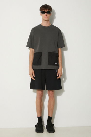 Тениска Neighborhood NEIGHBORHOOD Design Crewneck T-Shirt with Pockets Сиво | 241UWNH.CSM05, 1