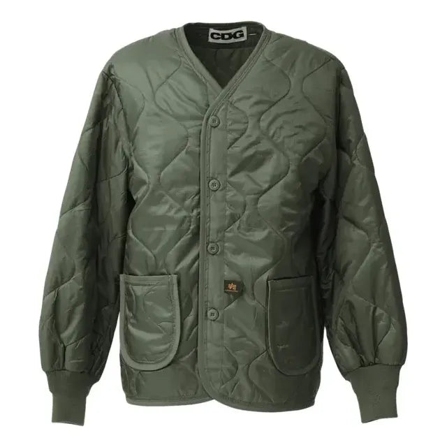 Яке Comme des Garçons COMME des GARCONS x Alpha Industries Quilted Liner Jacket Зелено | SB-J001-051-2