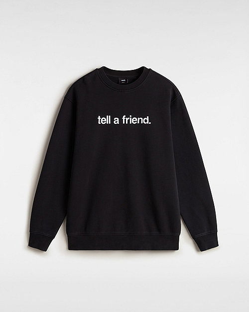 Пуловер Vans Tell A Friend Crew Sweatshirt Черно | VN000NZCBLK, 0