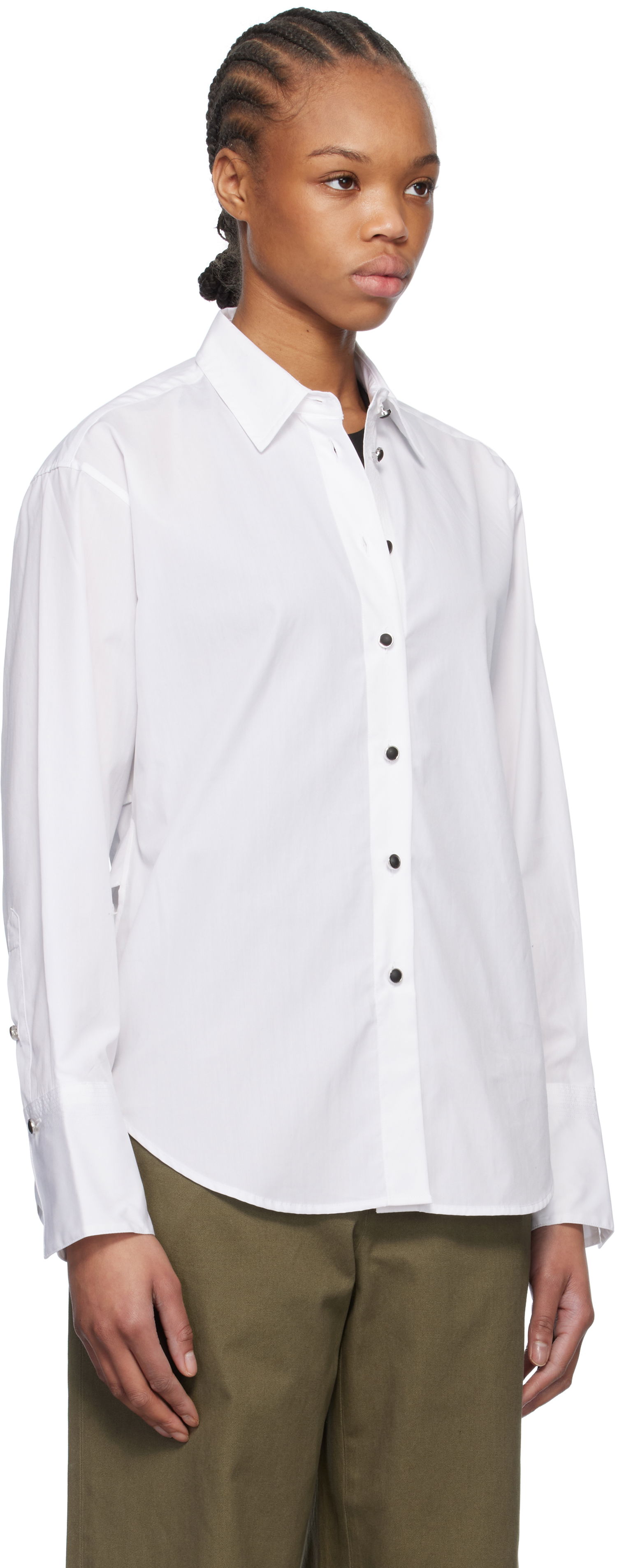 Риза rag & bone Rag & Bone Eve Button-Up Shirt Бяло | WAW24HA0014601, 1