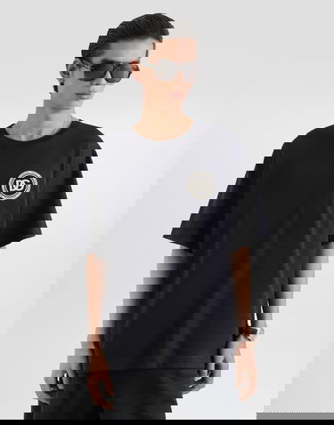 Тениска Dolce & Gabbana Cotton T-shirt With Patch 48 Тъмно синьо | G8PN9ZG7PZFB0665, 2