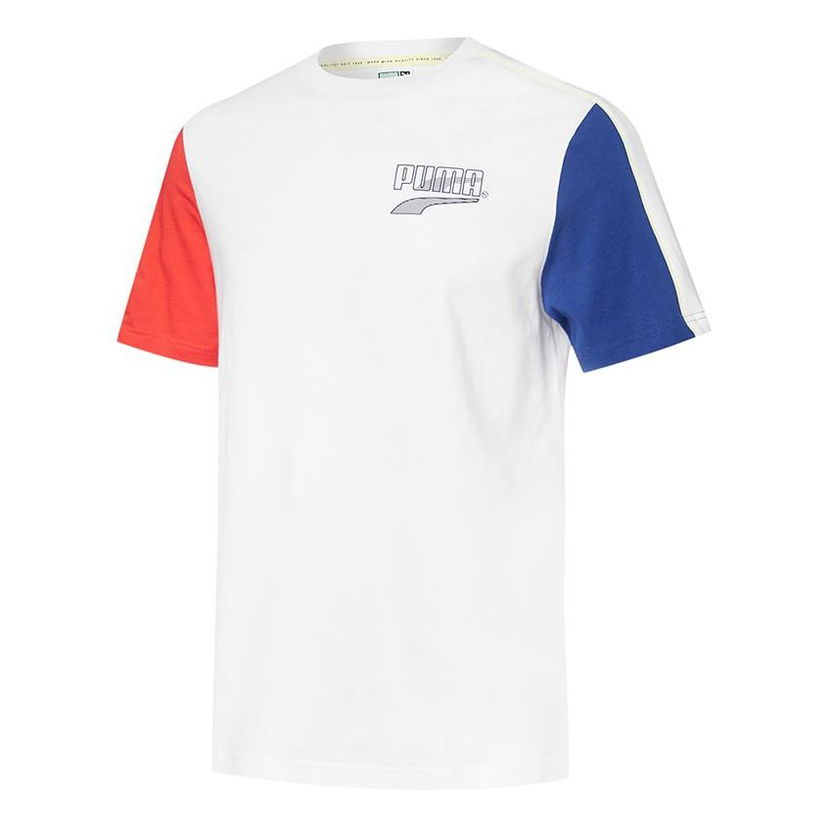 Тениска Puma Decor8 Color Block T-Shirt Бяло | 532705-02