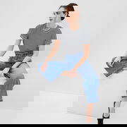 Basic Crewneck Tee Black White Stripe