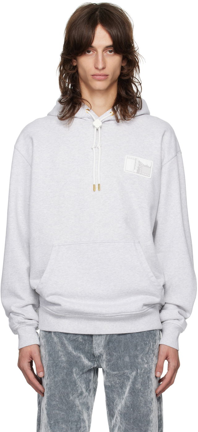 Gray Tennis Statues Hoodie