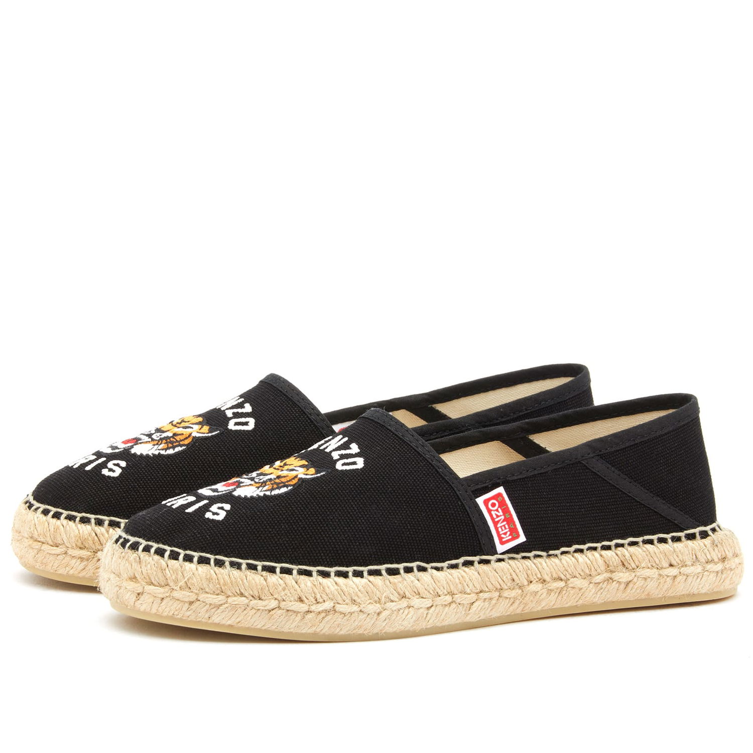 Кецове и обувки KENZO Women's Tiger Espadrille Shoes Black Черно | FE52ES020F81-99, 0