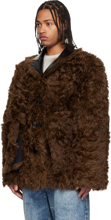 Яке Diesel L-Harnett Reversible Shiny Shearling Jacket Кафяво | A18586-0LKCQ-9XXA, 3