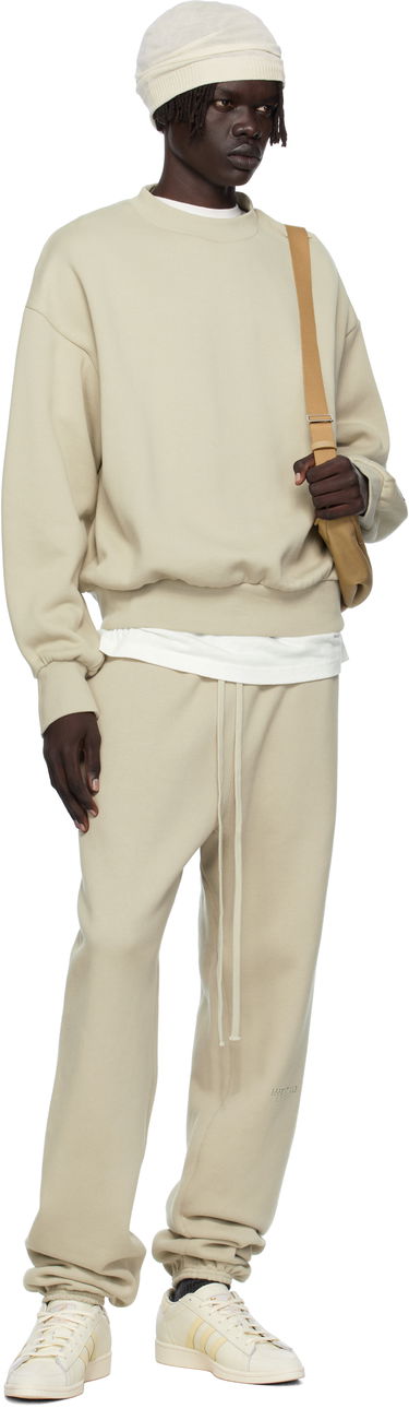 Суитчър Fear of God Fear of God ESSENTIALS Classic Fit Fleece Crewneck Sweatshirt Бежово | 192SP252046F, 3