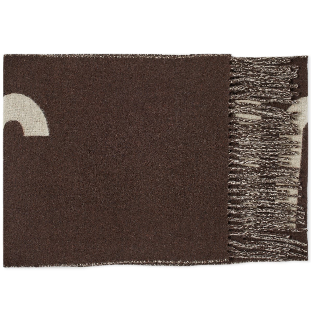 Шал Jacquemus Jacquard Logo Scarf Кафяво | 22H226AC435-5007-080, 0