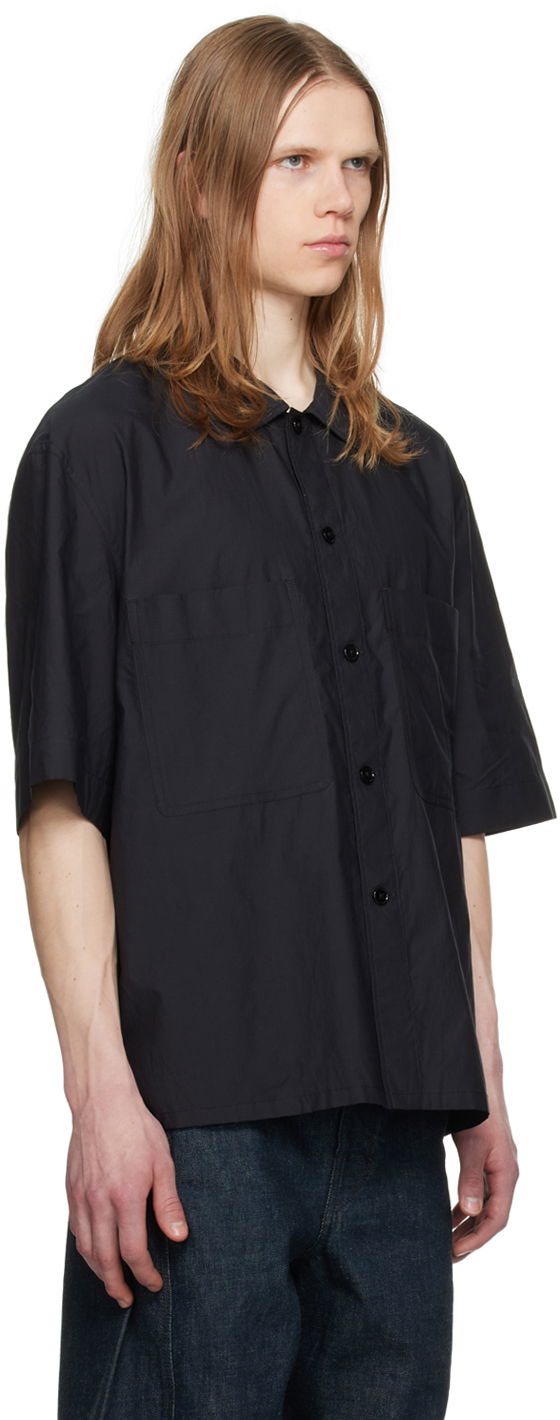 Риза LEMAIRE Lemaire Washed Pyjama Shirt Черно | SH1093 LF1209, 1