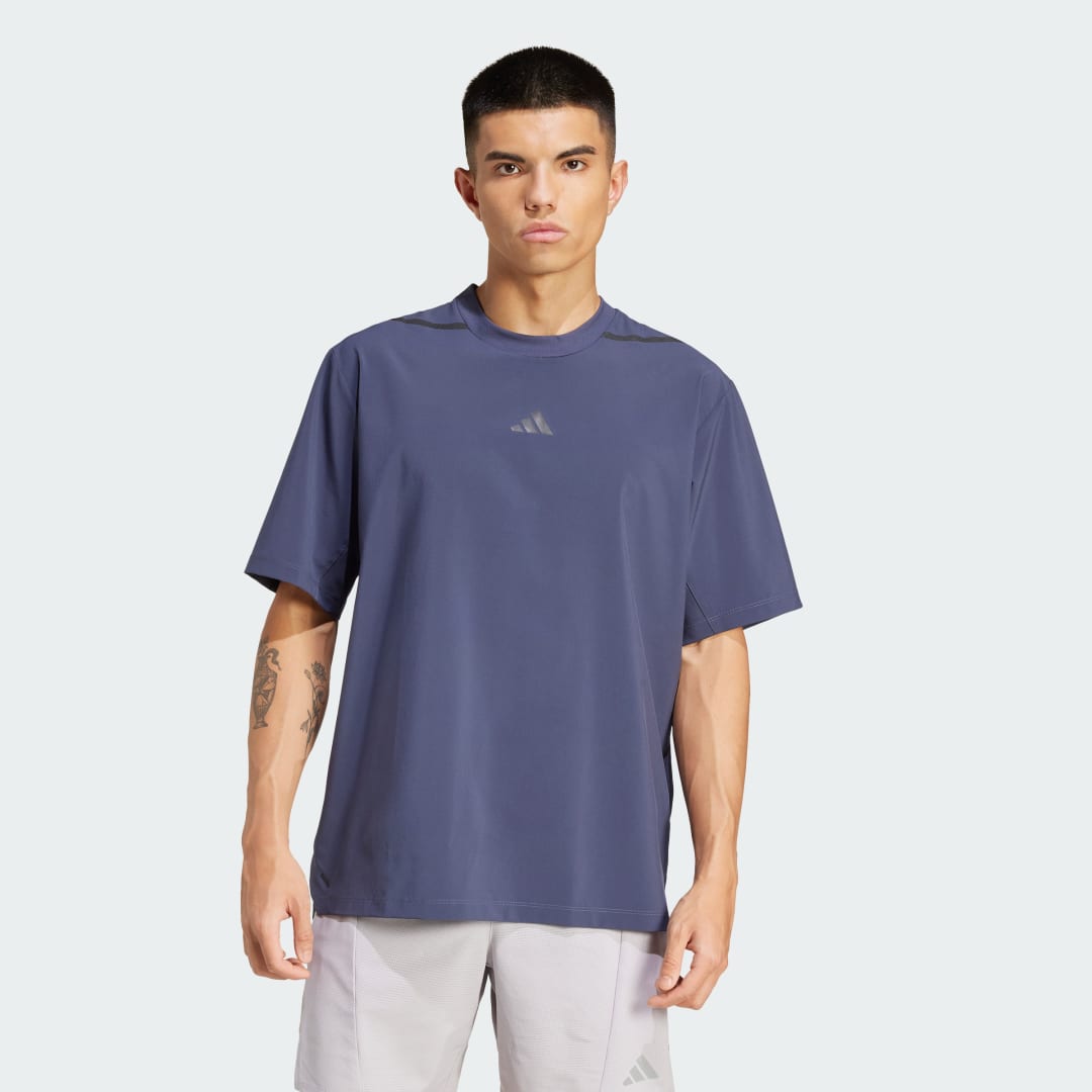 Тениска adidas Performance Workout Pump Cover-Up Tee Синьо | IX9109, 0