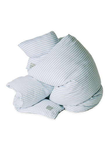 Домашен декор AXEL ARIGATO Light Blue Striped Duvet Cover Set Синьо | O3538002, 1