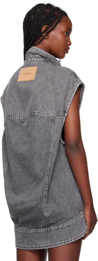 Жилетка JW Anderson JW Anderson Oversized Sleeveless High Neck Vest Сиво | DJ0037-PG1745, 2
