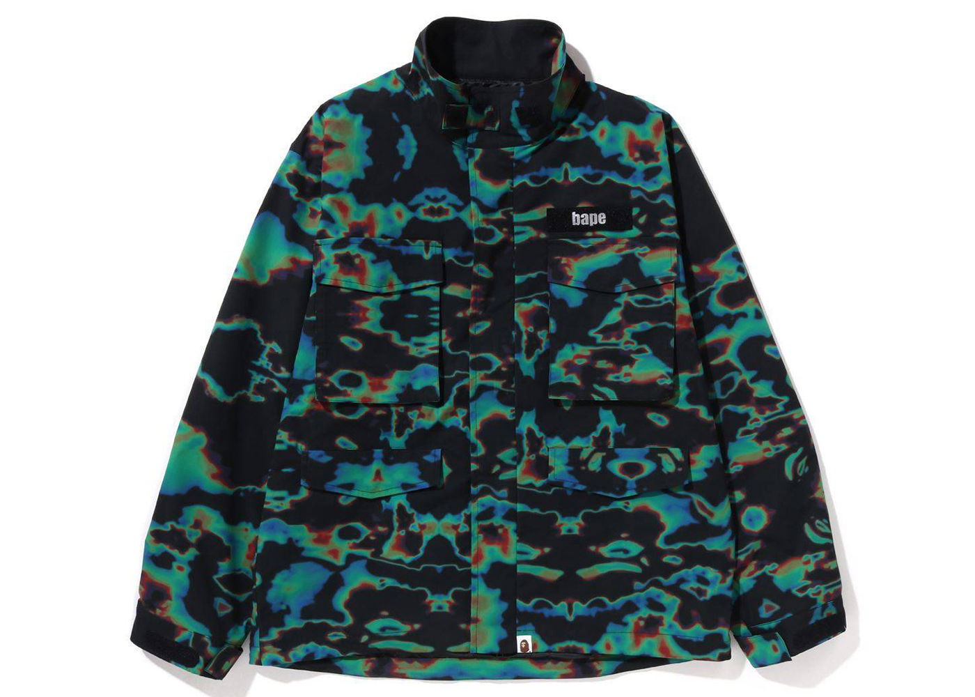 Яке BAPE Thermography Loose Fit M-65 Jacket Зелено | 1J30-140-009, 0