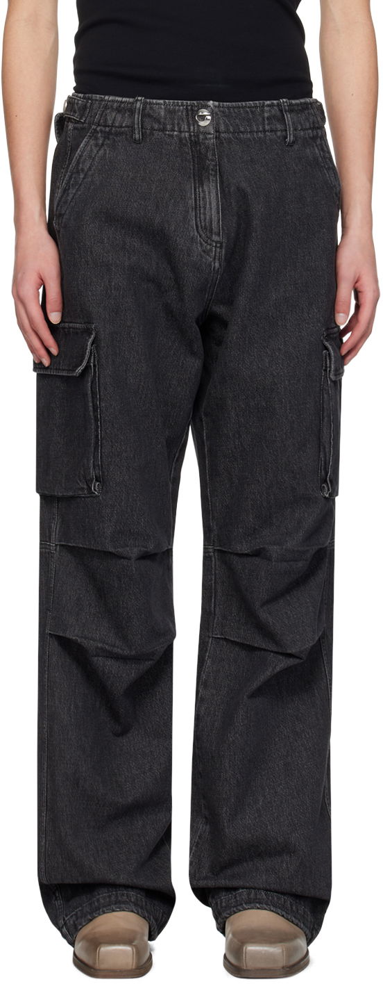 Карго панталони Coperni Coperni Relaxed Fit Cargo Denim Jeans Черно | COPP40852MEN, 0