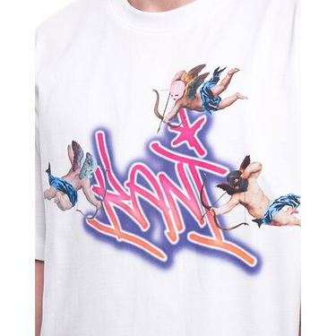 Тениска Karl Kani Karl Kani Woven Signature Airbrush Amor T-Shirt Бяло | KK-60300350, 1