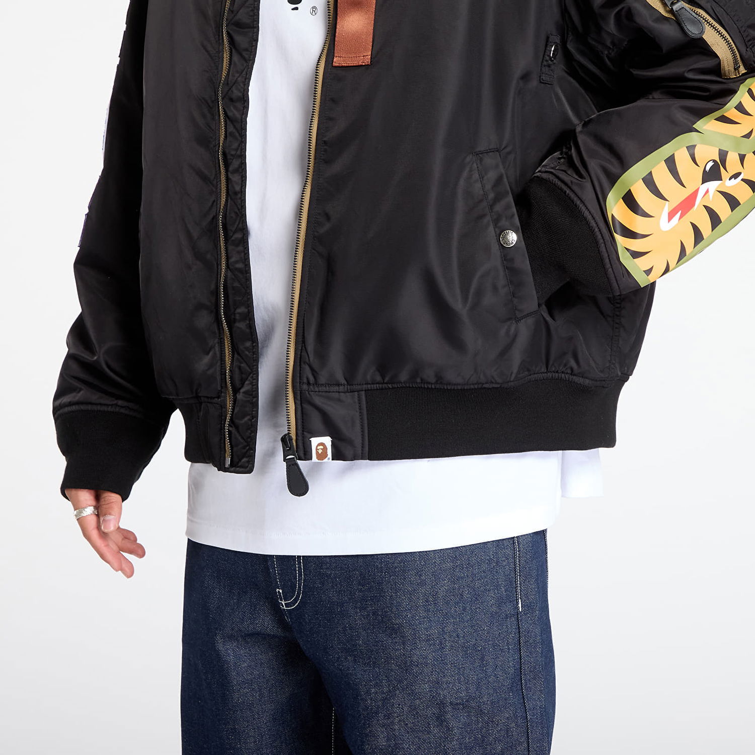 Яке бомбър BAPE Shark Ma-1 Bomber Jacket Черно | 001HJL801003MBLK, 1