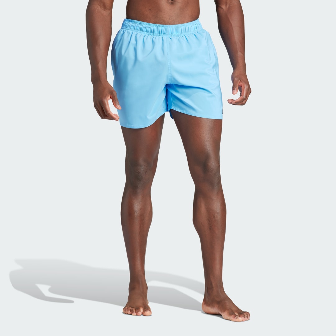 Бански adidas Performance Sportswear Solid CLX Short-Length Swim Shorts Синьо | IR6220, 1