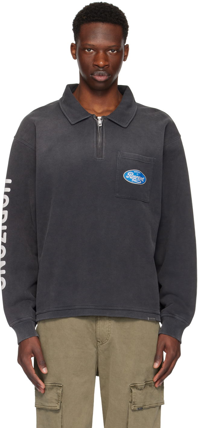 Суитчър Represent Clo Represent Black Classic Parts Sweatshirt Черно | MLM404-444, 0