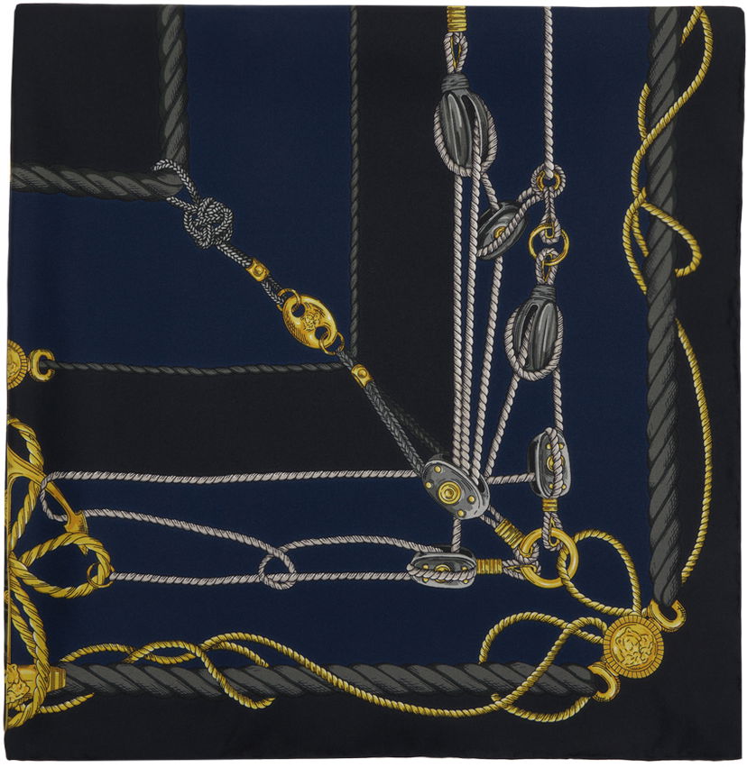 Шал Versace Nautical Scarf Тъмно синьо | 1001600_1A09964