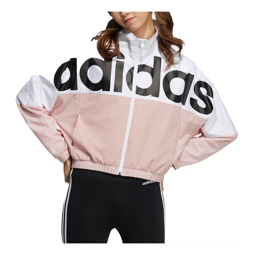 Ветровка adidas Originals Icons+ Top Stand-up Collar Printed Jacket Розово | H36714, 0