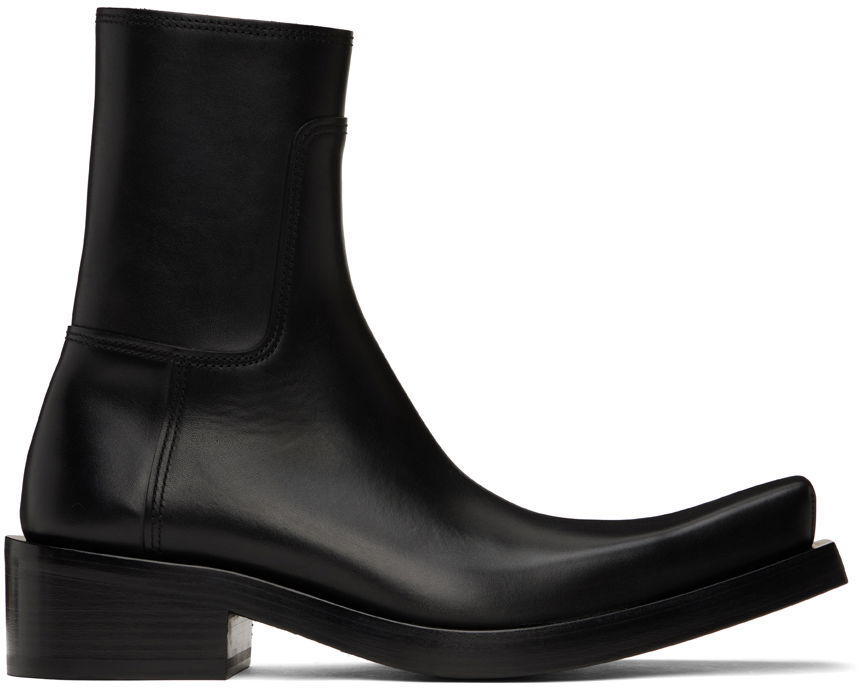 Кецове и обувки Balenciaga Santiago Boots "Black" Черно | 745530-WBDO0-1000, 0