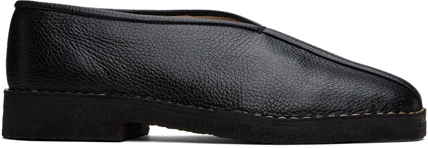 Кецове и обувки LEMAIRE Piped Crepe Slippers Черно | FO0067 LL205, 0