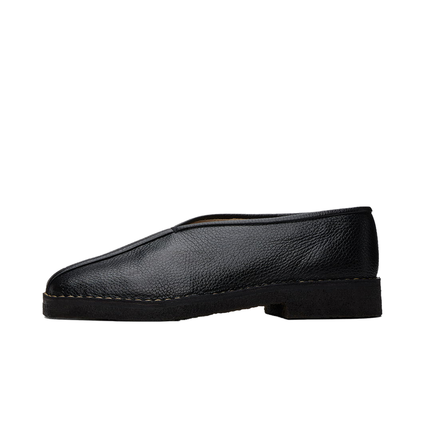 Кецове и обувки LEMAIRE Piped Crepe Slippers Черно | FO0067 LL205