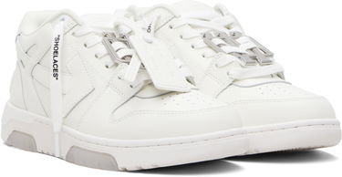 Кецове и обувки Off-White Out Of Office Metallic Hardware Бяло | OMIA189F25LEA0080101, 3