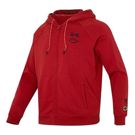 Суитчър Under Armour Terry Full Zip Hoodie Червено | 1374499-611, 0