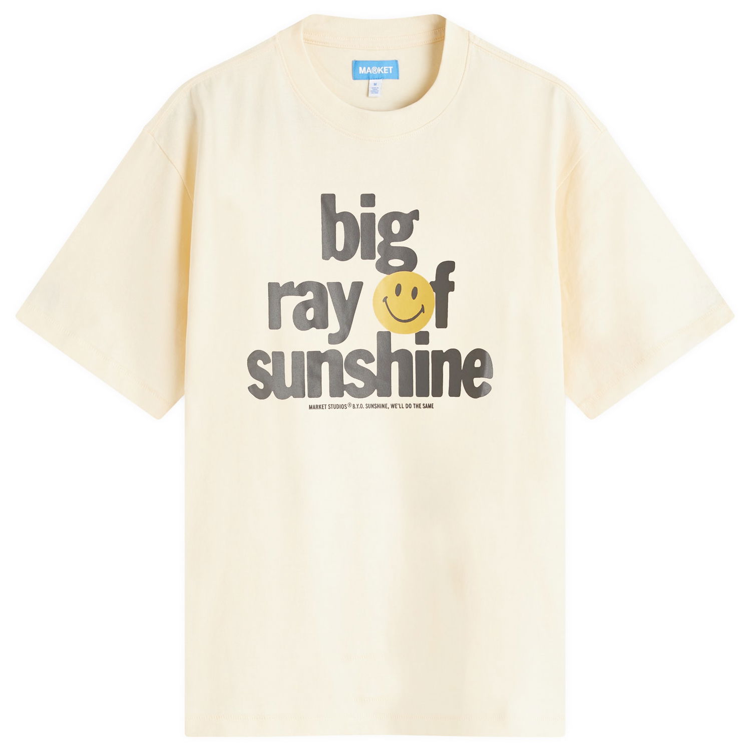 Тениска MARKET MARKET Smiley Sunshine T-Shirt Жълто | 399002170-CRE, 1