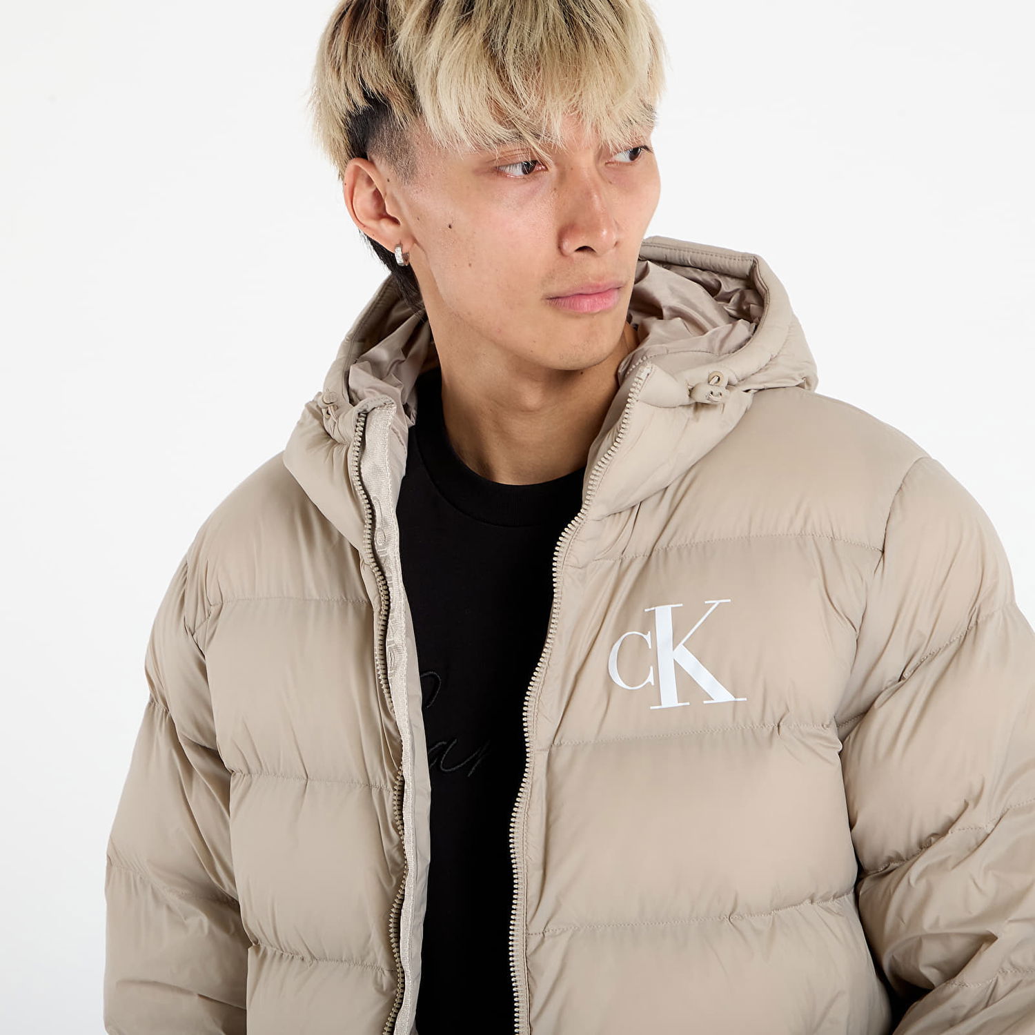 Пухо яке CALVIN KLEIN Calvin Klein Jeans Ls Nylon Monogram Puffer Jacket Бежово | LV04RD528G RAK, 1