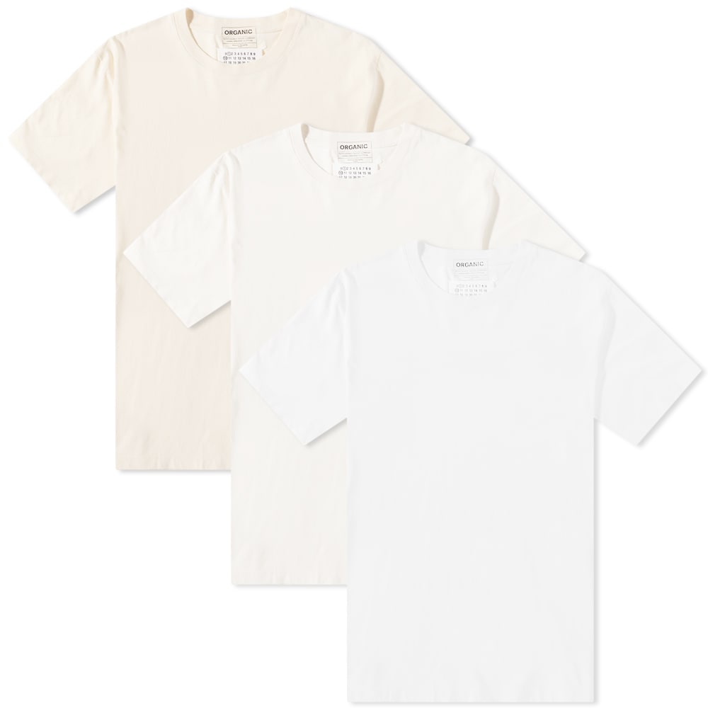 Тениска Maison Margiela Classic Tee - 3 Pack Бяло | S50GC0687-S23973-963, 0