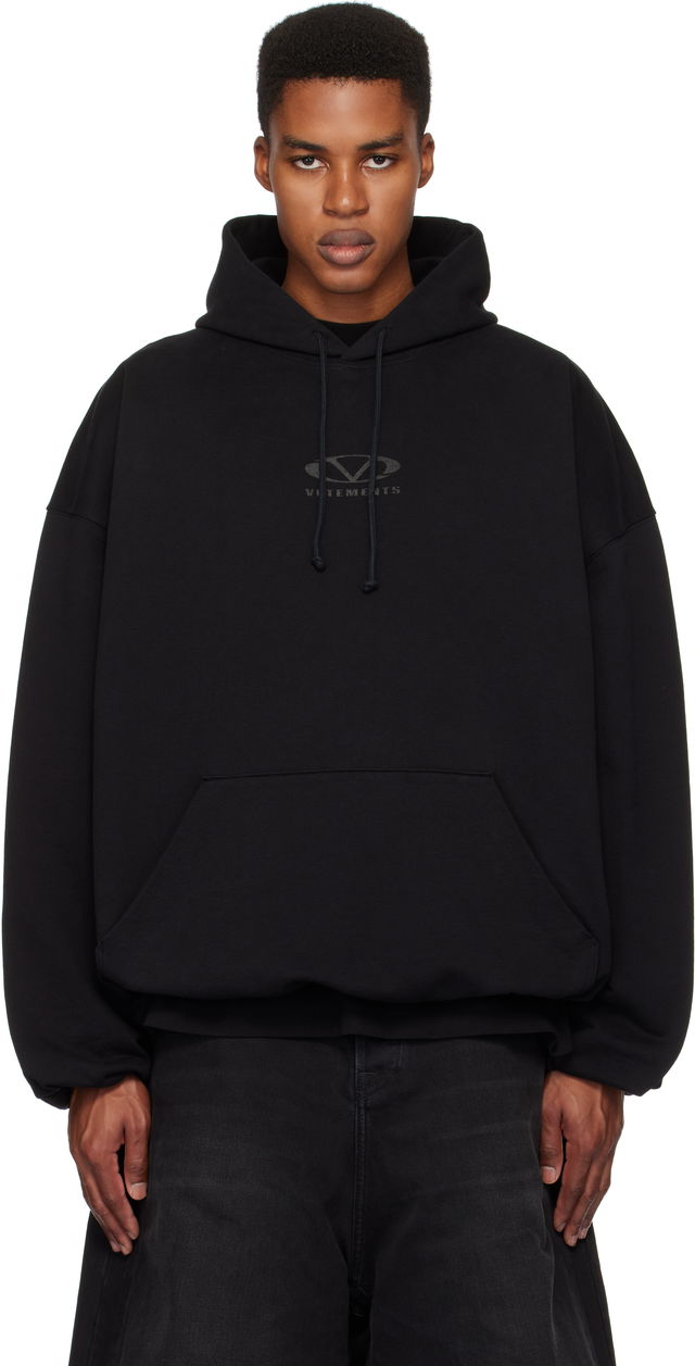 Oval Logo Cropped Boxy Hoodie