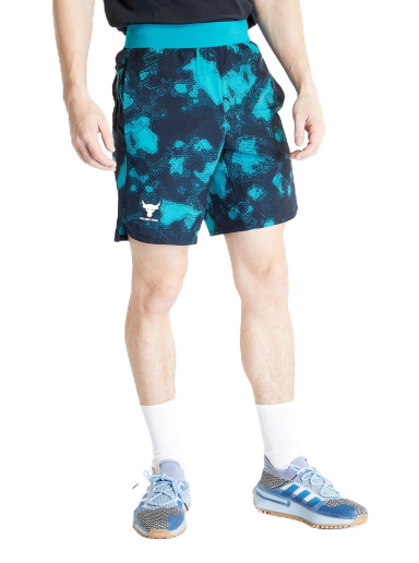 Къси панталони Under Armour Project Rock Printed Woven Short Coastal Тюркоазено | 1377438-722