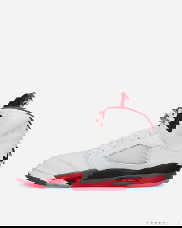 Кецове и обувки Jordan Air Jordan 5 OG 'Fire Red Black Tongue' - 2025 Бяло | HQ7978-101, 4