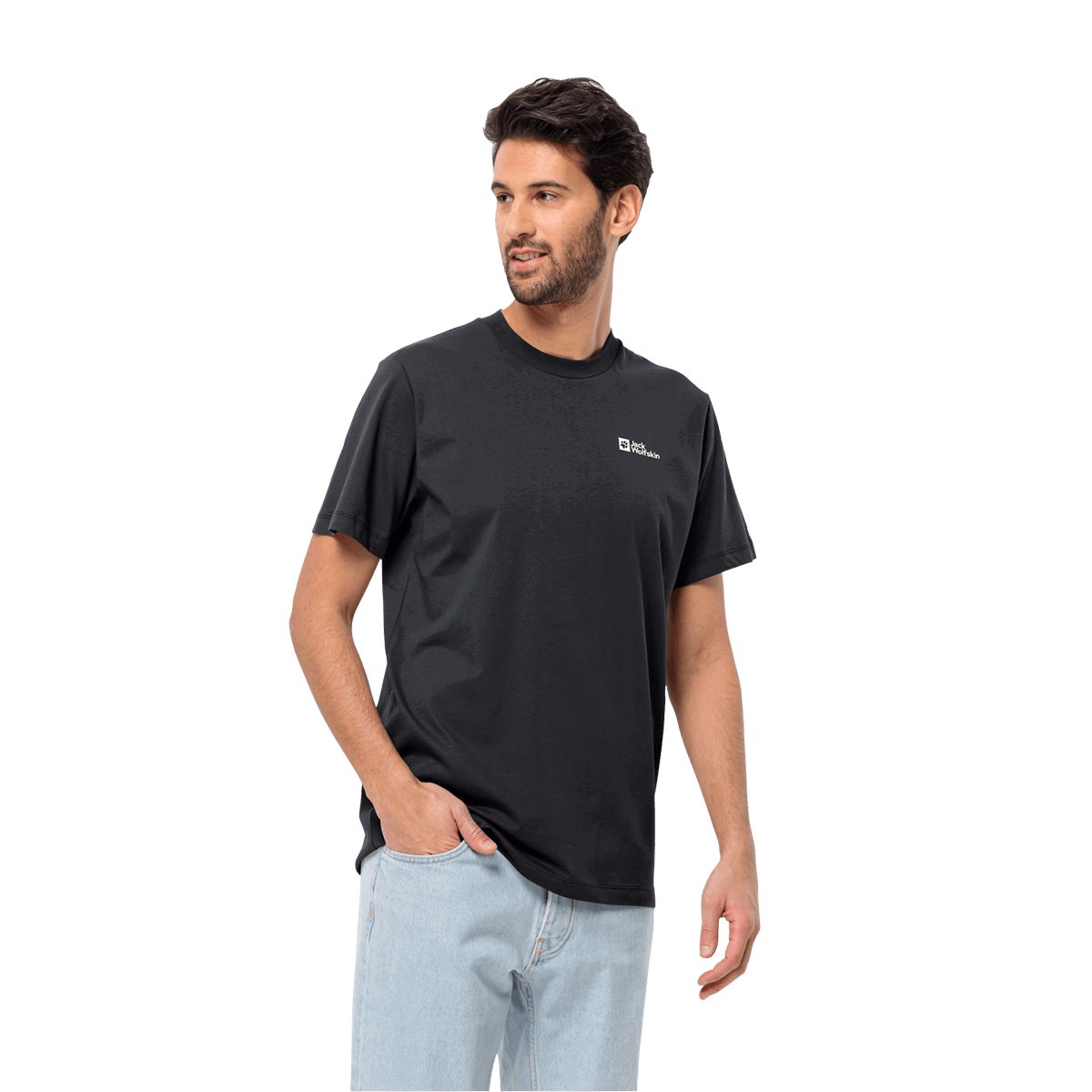 Тениска Jack Wolfskin T-Shirt Essential Черно | 1808382-6001, 0