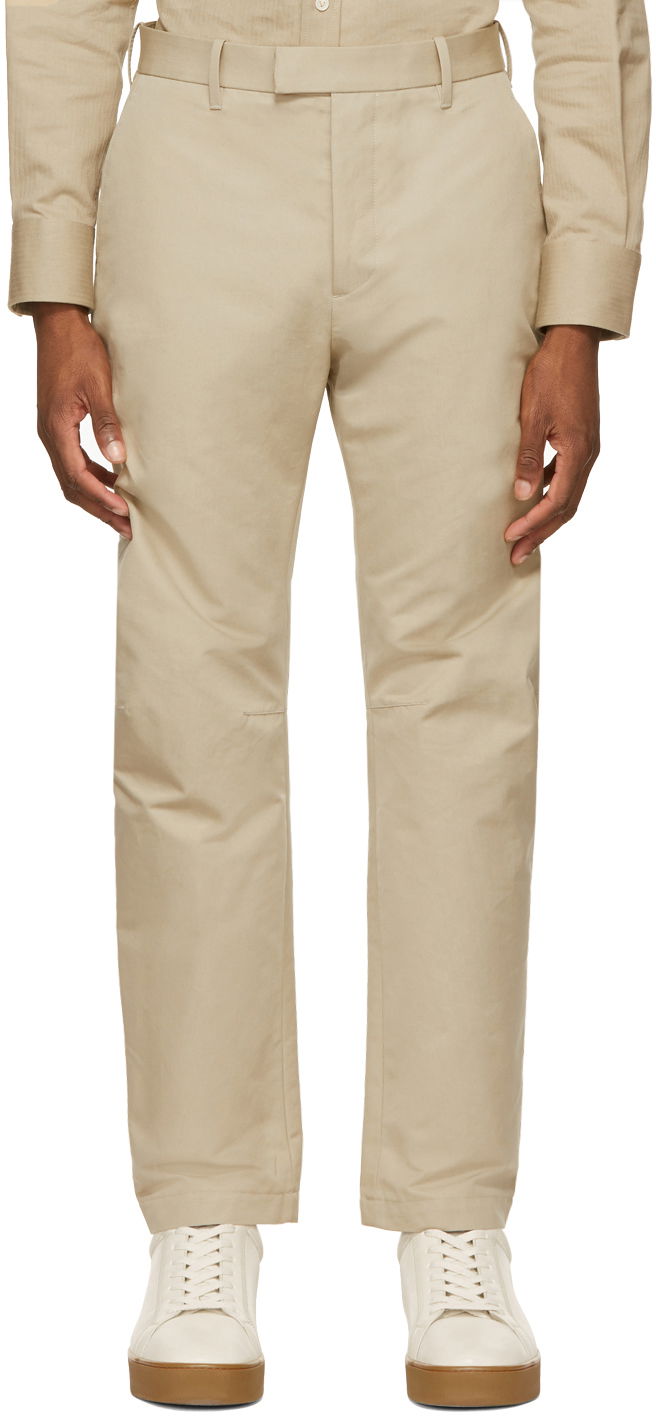 Панталони Bottega Veneta Cotton Faille Trousers Бежово | 647392 V0FJ0, 0