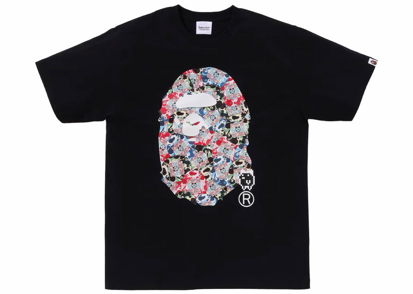 Тениска BAPE BAPE x Tamagotchi Ape Head Tee Black Черно | 1J73-110-917