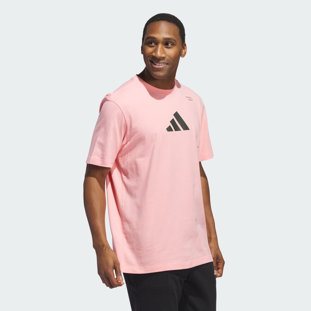 Тениска adidas Performance Baseball Graphic Розово | IY5525, 1