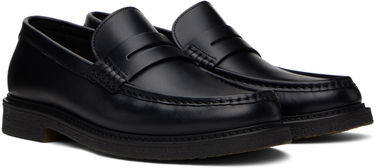 Кецове и обувки BOSS BOSS Polished-Leather Loafers Черно | 50536230, 3