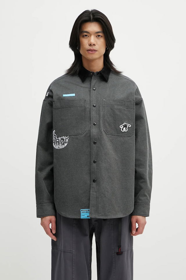 AAPE Main Long Sleeve Oversize Shirt Jacket