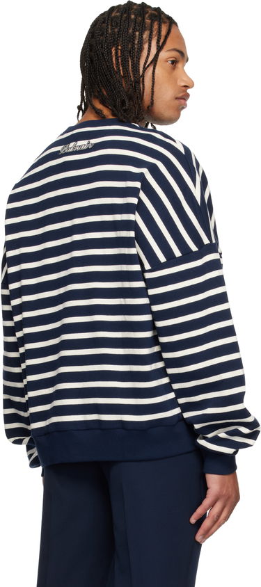 Суитчър Balmain Cotton College Emblem Breton Stripes Sweatshirt Многоцветен | FH0JS215PD26, 2