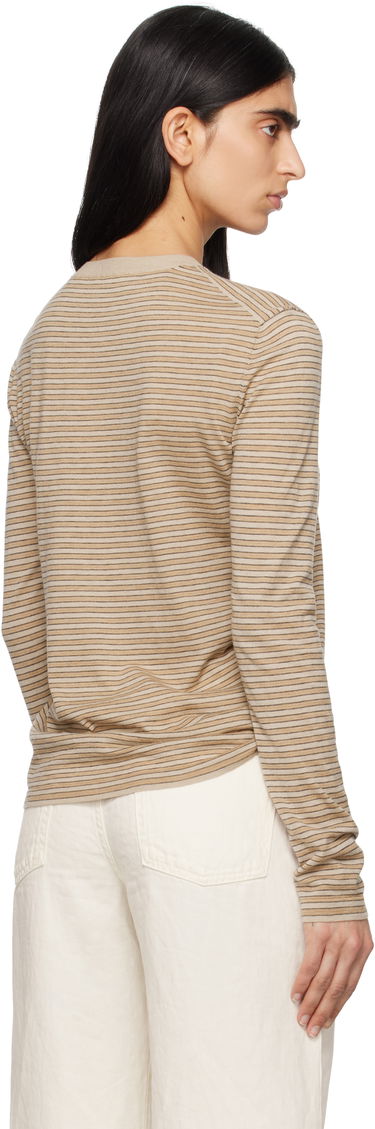 Тениска The Row The Row Juhi Striped Long Sleeve T-Shirt Бежово | 8811-Y688, 2